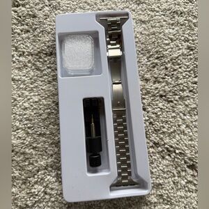 NWT | Silver Link Apple Watch Band